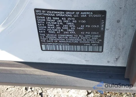 2023 Volkswagen Id.4 Pro from USA, damaged, VIN 1V2CMPE86PC042379